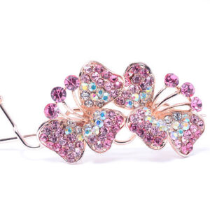 Hairpin with gem on a white background