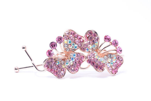 Hairpin with gem on a white background