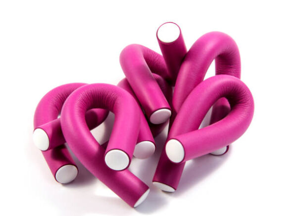 Curlers set, elegance, style on a white background